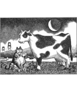 Kliban Cat Print Original Vintage Book Plate Art Top Quality For You To ... - $6.72