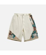 Floral Patchwork Denim Shorts - $39.99