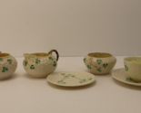 Assorted 6pc Belleek Shamrock Tableware Teacup Saucer Creamer Sugar 3rd-... - $107.99