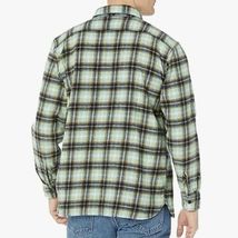 Levi's Mens Medium Worker Relaxed Plaid Long Sleeve Button-Down Shirt Warm Olive image 2