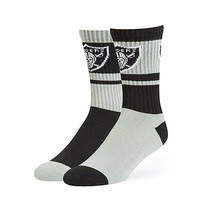 Las Vegas Raiders Crew Socks MIS-MATCH Style 2 Colors SOCKS-SIZE Medium Nfl New - £7.97 GBP