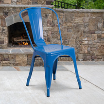 Blue Metal Chair CH-31230-BL-GG - £59.03 GBP