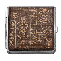 Leather Cigarette Case Metal Storage Wallet Holder King Size Tobacco Box Pocket - £13.73 GBP