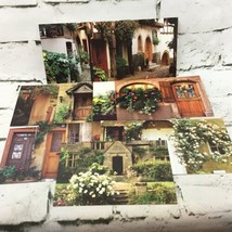 Vintage Studio 18 Travel Postcards Featuring Storefronts Doors Flowers Lot Of 12 - £9.47 GBP