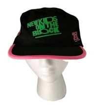 Vtg New Kids on the Block Hat Black Big Step Productions 90s Painters Ca... - $11.87