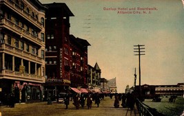 Vintage POSTCARD- Dunlop Hotel On The Boardwalk, Atlantic City, Nj BK27 - £2.37 GBP