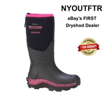 Dryshod Sizes 6-11 Arctic Storm Women&#39;s Hi Black / Pink ARS-WH-PN - $169.95
