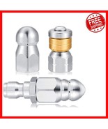 High-Pressure Sewer Jetter Nozzle Kit - 5000 PSI, Ideal for Industrial C... - $37.17 CAD