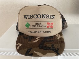 Vintage Daystone Wisconsin Cenex Land O LaKe Farmer Trucker Snapback Cap Hat - £21.22 GBP
