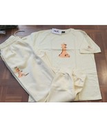 Men Sweat Pants &amp; Shirt Chess Piece Full Set  color Beige   size 2X  New... - $44.00