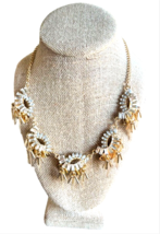 INC Goldtone Baguette Mount Crystal Adjustable Statement Necklace Choker - NEW! - £16.70 GBP