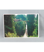 Vintage Postcard - Capilano Suspension Bridge Vancouver - Dominion Films - $20.51 CAD