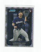 Norichika Aoki (Milwaukee Brewers) 2012 Bowman Chrome Xfractor Rookie Card #52 - $9.49