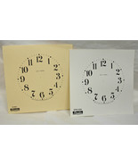 New Ivory or White Seth Thomas Black Mantle Clock Dial - 2 Sizes! - £1.56 GBP