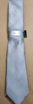 ALFANI Men&#39;s Tie Foxboro Plaid Silver 040 NWT MSRP $55.00 - $14.80