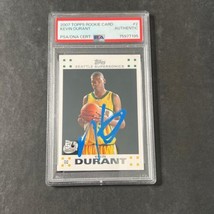 2007 Topps #2 Kevin Durant Signed Rookie Card PSA Slabbed Sonics - £562.98 GBP