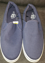 OT Revolution Men&#39;s Navy Blue Canvas Upper Slip-On Loafers Shoes Size 10... - $18.49