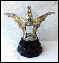 Original 1920s Sasportas Batman Mascot, Vintage Hood Ornament Art Deco A... - $2,000.00
