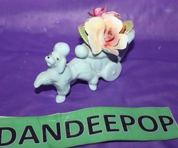 Thorley Poodle With Flowers Made In England Vintage Figurine - £15.56 GBP