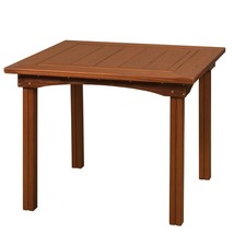 SQUARE PATIO DINING TABLE - Amish Red Cedar Outdoor Patio Furniture - £652.02 GBP