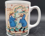 Vintage Mary Engelbreit Panel &quot;Pals&quot; BFF Sisters  Ceramic Coffee Mug FAL... - $7.91
