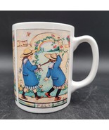 Vintage Mary Engelbreit Panel &quot;Pals&quot; BFF Sisters  Ceramic Coffee Mug FAL... - $7.91