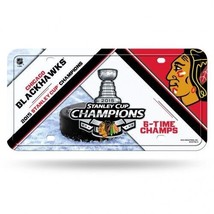 Chicago Blackhawks Nhl 2015 Stanley Cup Champions Usa Made License Plate - $29.99