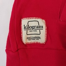 Kilogram Men's Hoodie Size XL Red Long Sleeve Patches Pullover Sweatshirt Button image 6