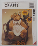 MCCALLS CRAFTS PATTERN #8610 STUFFED ANIMAL 20&quot; HONEY BEAR W/ CLOTHES UN... - $7.99