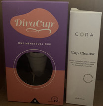 DivaCup One Menstrual Cup &amp; Cora Cup Cleanser - $19.79