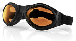 Balboa BA001A Bugeye Black Frame Goggle - Amber Lens - $19.24