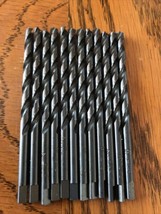 (12) NEW - Precision High Speed Twist Drill Bits Size #22 R18T Tang Oxide C5 M7 - $15.83