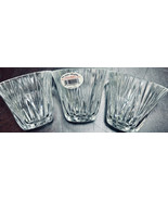 DePlomb Votive Candle Cups (3) 3-1/4&quot; x 3-5/8&quot; USA 24% lead crystal fluted - £22.80 GBP