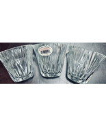 DePlomb Votive Candle Cups (3) 3-1/4&quot; x 3-5/8&quot; USA 24% lead crystal fluted - £21.95 GBP