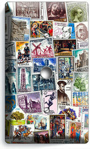 OLD POST STAMPS COLLECTION PHILATELY LIGHT DIMMER CABLE WALL PLATE ROOM ... - $194.25 MXN