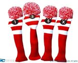 NEW 1 3 5 X RED WHITE KNIT VINTAGE golf clubs Headcover Head covers Set ... - $48.42