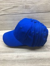 6 Solid Plain Blue Baseball Cap Trucker Blank Hat Zipback Men Women Adju... - £15.43 GBP