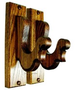 Oak Wooden Gun Rack Hangers Rifle Shotgun or Sword French Wall Display -... - $557.80 MXN