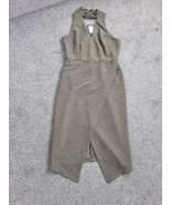 BNWT New look Wiggle Pencil Halterneck size 12  khaki green tulip dress.... - $207.71 MXN