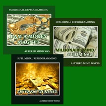 Attract Money Subliminal 3 CD Bundle Save $$ - Manifest Money Into Your Life! - £31.92 GBP