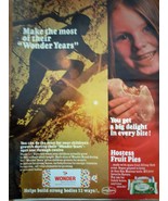Wonder Bread &amp; Hostess Fruit Pies Print Magazine Advertisement 1969 - €4,33 EUR