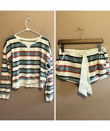 Abercrombie &amp; Fitch Sleepwear Velour Set Sweatshirt &amp; Shorts Size Small - $54.63 CAD