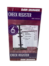 Vintage Day Runner Classic Check Register Expenses 6 Holes 30 Pages 013-108 - $11.77
