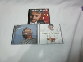 3 CD Lot Andrea Bocelli Sacred Arias My Christmas Andrea All Tested BIN TL3 OOP - £9.61 GBP