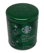 Starbucks Classic Hot Cocoa Tin Metal Can Canister EMPTY 6 oz Holiday Green - $13.50 CAD