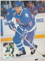 Quebec Nordiques Joe Sakic Calgary Flames Al MacInnis 1993 Pinup Photos ... - £1.56 GBP