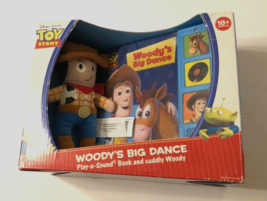 Disney Pixar Toy Story Woody&#39;s Big Dance Book Plush Play Sound Movies Sealed - $15.07