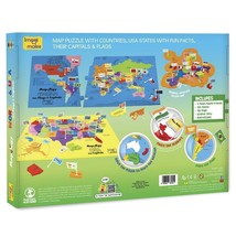 Apprendre Monde &amp; USA Avec Capitales Knowledge Apprentissage Géographie Set Kit - £41.84 GBP