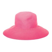 Talbots Wide Brim Floppy Hat Womens VTG Pink Fabric Easter Church Lady - £15.71 GBP