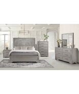 Soham Modern Grey Bedroom Set with Textured Headboard-Queen - $1,799.00